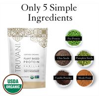 Truvani Organic Vanilla Plant Protein Powder